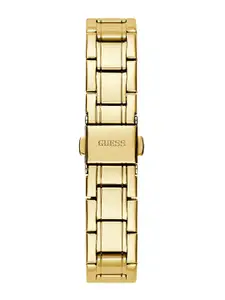 GUESS Women Embellished Dial & Stainless Steel Straps Analogue Watch GW0468L2