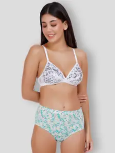 SELFCARE Pack Of 3 Net Embroided Half Coverage Plunge Bra With Adjustable Straps