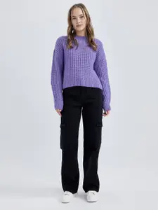 DeFacto Cable Knit Crop Pullover