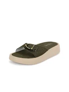 The Roadster Lifestyle Co. Textured Open Toe Flats