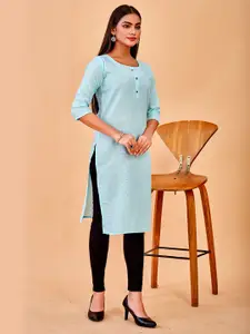 Anouk Round Neck Straight Kurta