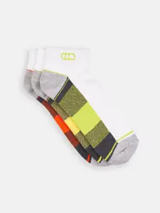 Ajile by Pantaloons Men Pack Of 3 Colourblocked Ankle-Length Socks