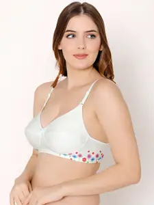 Bodycare Floral Printed Non Padded Full Coverage Everyday Bra All Day Comfort