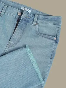 U.S. Polo Assn. Women Straight Fit High-Rise Light Shade Clean Look Stretchable Jeans