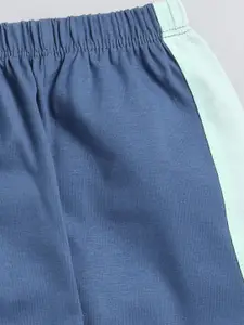 Nottie Planet Boys Printed Hooded Pure Cotton T-shirt with Pyjamas