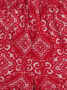 taffykids Girls Printed One Shoulder Top With Palazzos