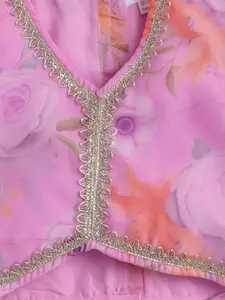 taffykids Girls Floral Printed Lehenga Choli