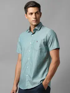 Louis Philippe Sport Striped Slim Fit Classic Cotton Casual Shirt