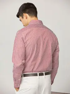 Andamen Premium Slim Fit Striped Cotton Formal Shirt