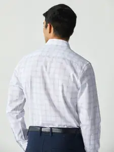 Andamen Checked Premium Regular Fit Cotton Formal Shirt