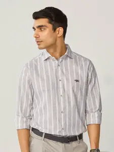 Andamen Premium Vertical Stripes Striped Cotton Formal Shirt