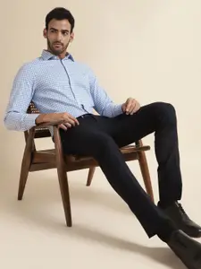 Andamen Premium Slim Fit Checked Cotton Formal Shirt