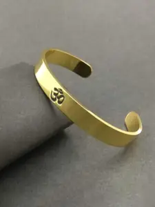 SALTY Men Gold-Plated Cuff Bracelet