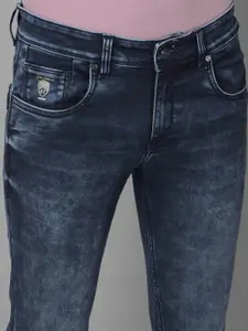 Canary London Men Smart Skinny Fit Low-Rise Heavy Fade Clean Look Stretchable Jeans