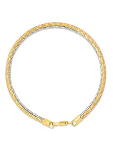 Zavya Women 925 Pure Sterling Silver Rose Gold-Plated Multistrand Bracelet