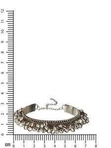 Jazz and Sizzle Silver-Plated Brass Bangle Style Bracelet