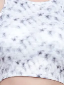 BRACHY Abstract Printed All Day Comfort Non-Wired Lightly Padded Seamless Bralette Bra