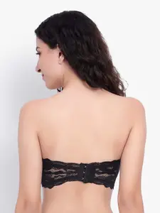 BRACHY  Floral Lace All Day Comfort Non-Wired Lightly Padded Seamless Bandeau Bra