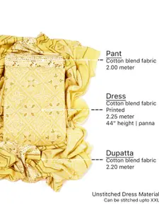 Sun Fashion And Lifestyle Bandhani Printed Unstitched Dress Material