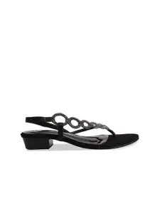 ERIDANI Goya Embellished Block Heels