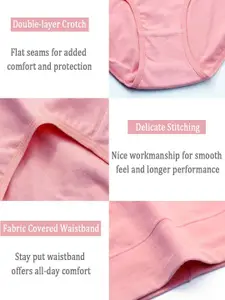 PLUMBURY Pack Of 3 High Waist Hipster Tummy Shaper