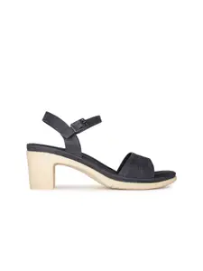 Bata comfit Textured Open Toe Block Heels