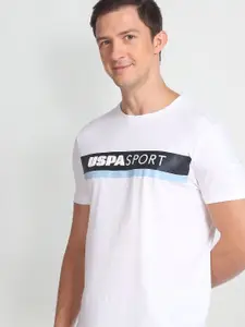 U.S. Polo Assn. Typography Printed Slim Fit T-shirt