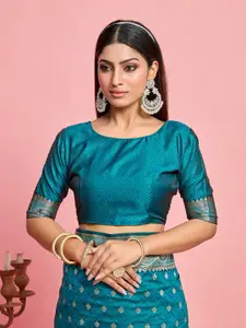 MIMOSA Ethnic Motifs Woven Design Zari Art Silk Kanjeevaram Saree