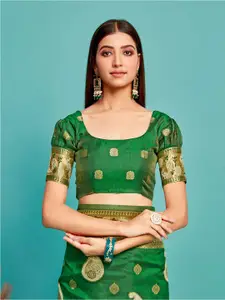 MIMOSA Paisley Woven Design Zari Kanjeevaram Saree