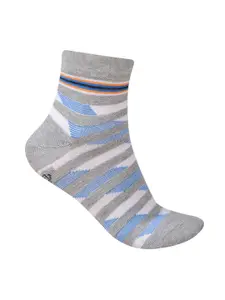 Dollar Socks Men Pack Of 5 Striped Cotton Ankle-Length Socks