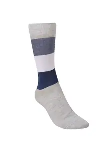 Dollar Socks Men Pack Of 3 Patterned Cotton Calf-Length Socks
