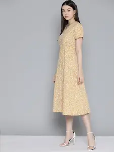 Chemistry Floral Print A-Line Cotton Midi Dress