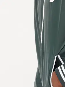 max Striped Stand Collar Varsity Jacket