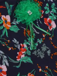 Creative Kids Infants Pack Of 2 Floral Printed A-Line Dress With Attached Bodysuit