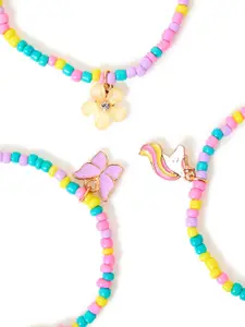 Accessorize Girls Set Of 3 Artificial Beaded Bracelets