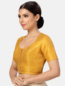 Studio Shringaar Embriodered Round Neck Saree Blouse