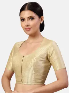 Studio Shringaar Striped Silk Saree Blouse