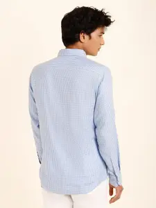 Andamen Premium Slim Fit Checked Cotton Casual Shirt