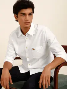 Andamen Premium Spread Collar Chest Pocket Oxford Cotton Casual Shirt