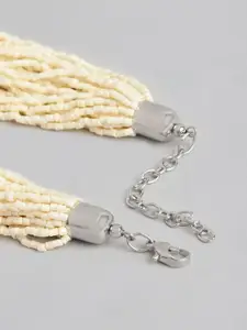 RICHEERA Beaded Multi-Layered Statement Necklace