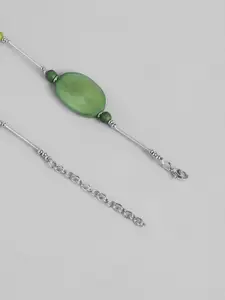 RICHEERA Silver-Plated Beaded Necklace