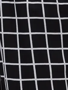 BAESD Women Checked Pure Cotton Lounge Pants