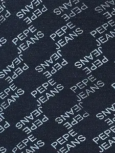 Pepe Jeans Typography Printed Polo Collar Pure Cotton T-shirt