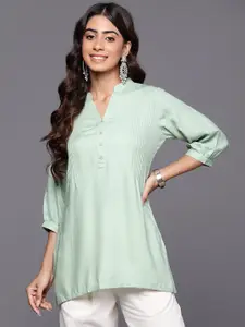 Libas Mandarin Collar Puff Sleeves Kurti