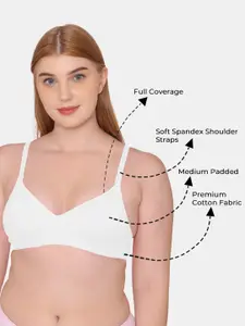 Tweens Pack of 2 Medium Padded Full Coverage Tshirt Bra