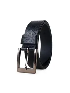 Roadster Black Men Textured Genuine Leather Belts