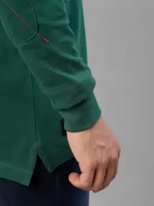 Royal Enfield Polo Collar Applique Cotton Casual T-shirt