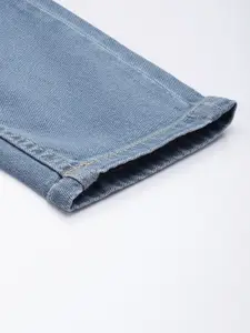 The Roadster Life Co. Women Mom Fit Light Fade Stretchable Jeans