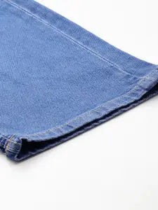 The Roadster Life Co. Women Mid Rise Straight Fit Light Fade Stretchable Jeans