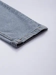 The Roadster Life Co. Women Mom Fit Heavy Fade Stretchable Mid-Rise Jeans